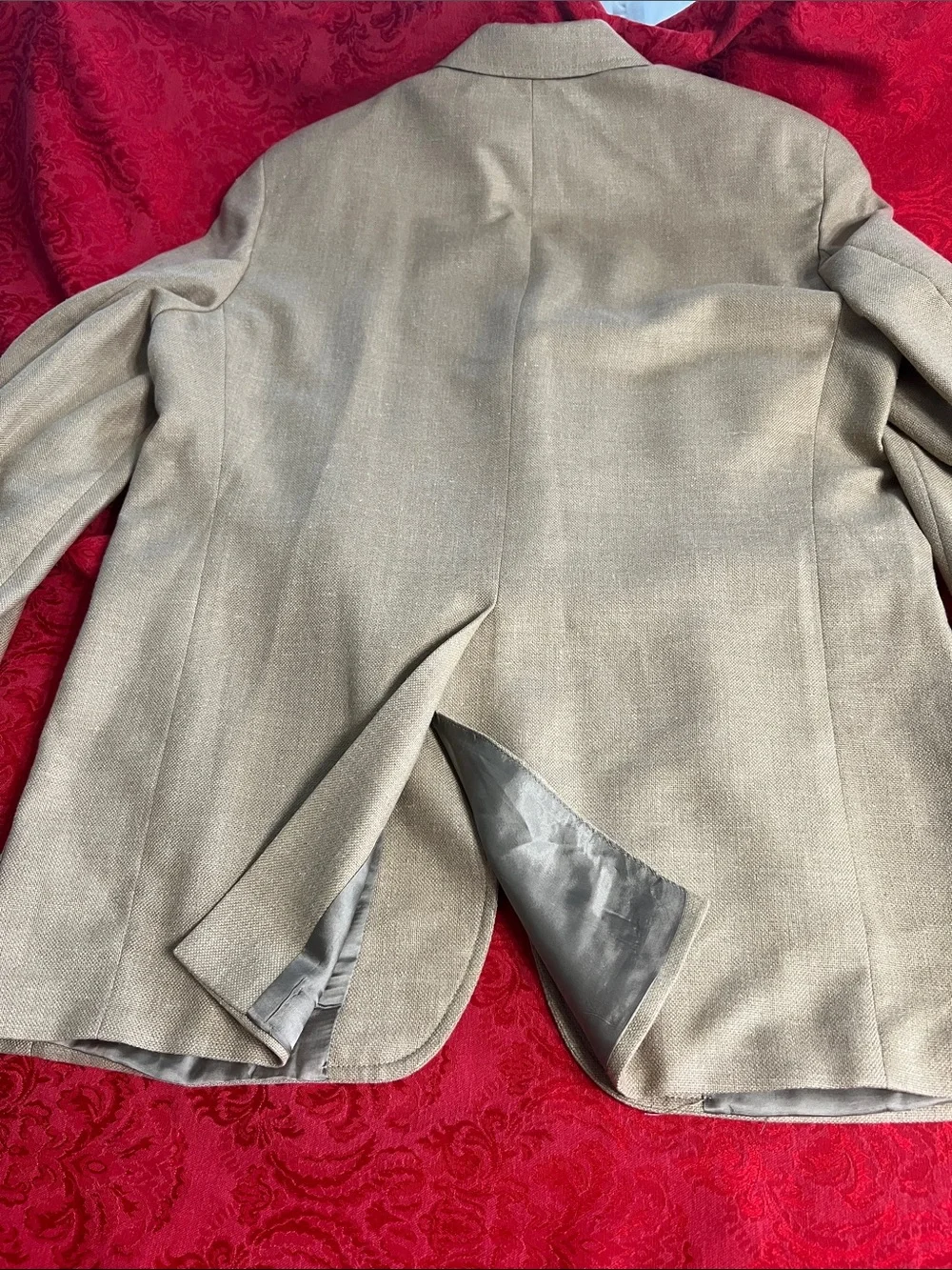 Polo University Club Ralph Lauren Men’s Beige 3-Button Blazer Made in Canada